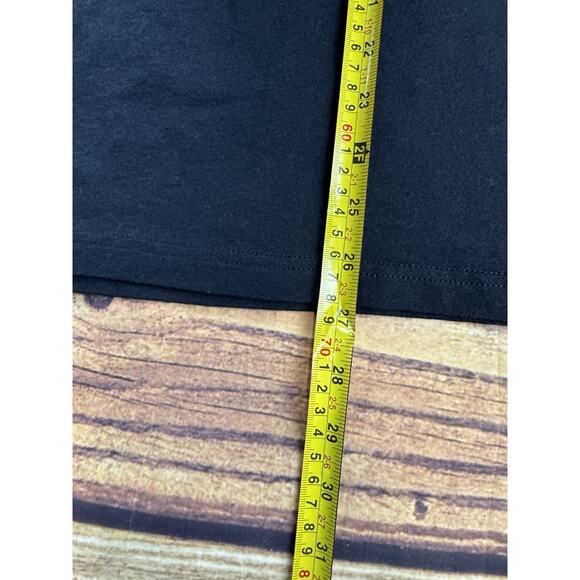 Breast Cancer Awareness Unisex Black T-Shirt With “No One Fights Alone” Small - Picture 5 of 5